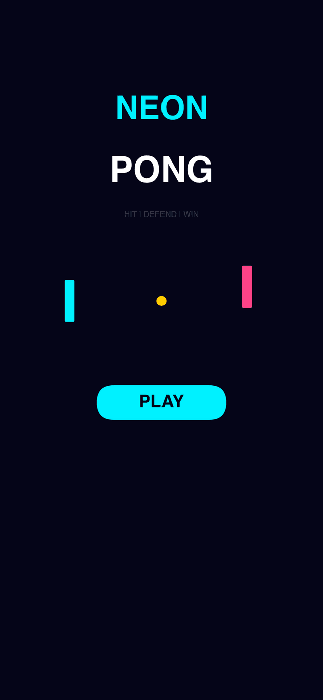Neon Pong preview
