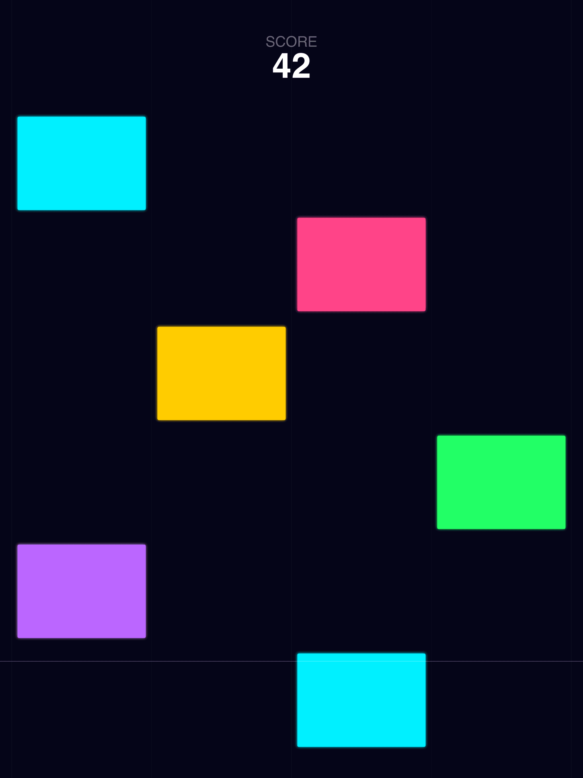 Neon Tiles iPad screenshot 2
