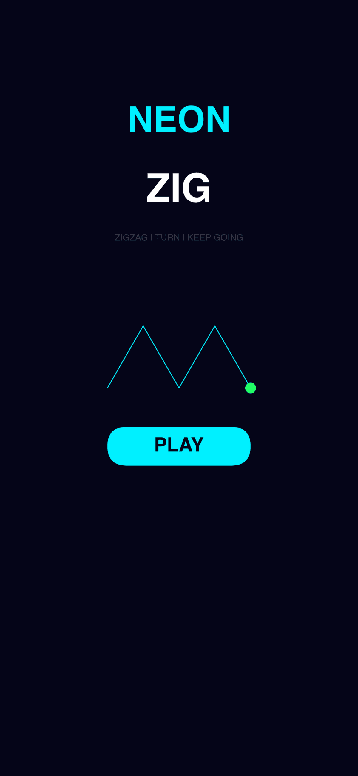 Neon Zig main menu